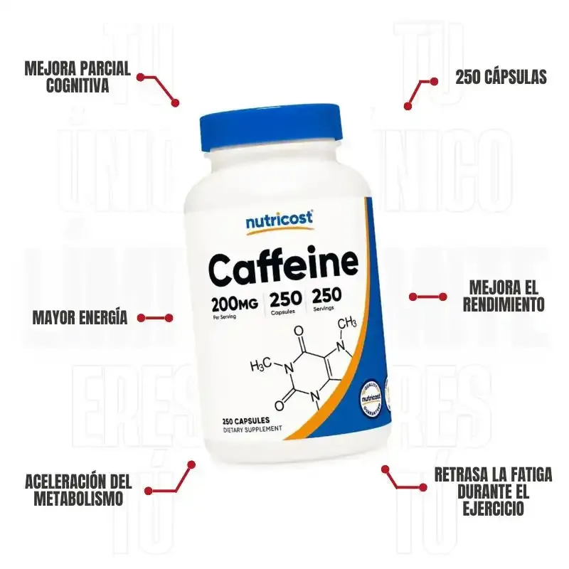 Cafeina 200 Mg 250 Capsulas